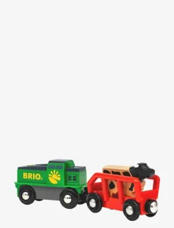 Barn BRIO Leksaksfordon & Bilar|Farm Battery Train - Tåg