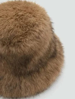 Mango Faux-fur bucket hat - Bucket hats|Kvinnor Mössor & Hattar