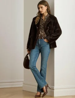 Lauren Ralph Lauren Faux-Fur Coat - Fuskpäls|Kvinnor Jackor & Kappor