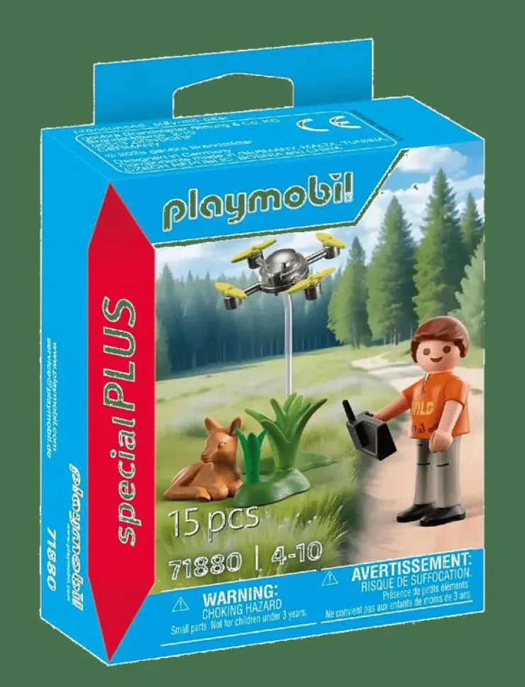Barn PLAYMOBIL Playmobil Leksaker|Fawn Rescue with Drone - Special Plus