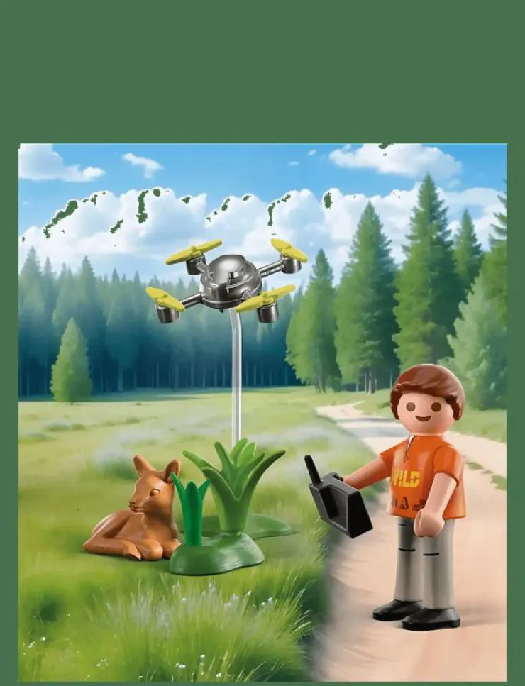 Barn PLAYMOBIL Playmobil Leksaker|Fawn Rescue with Drone - Special Plus