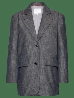 Kvinnor Naja Lauf Kavajer|FEODORA BLAZER ROUGH TWILL - Enkelknäppta kavajer