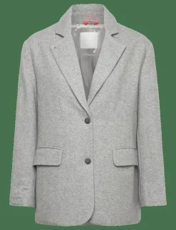 Kvinnor Naja Lauf Kavajer|FEODORA JACKET SOFT HERRINGBONE - Enkelknäppta kavajer