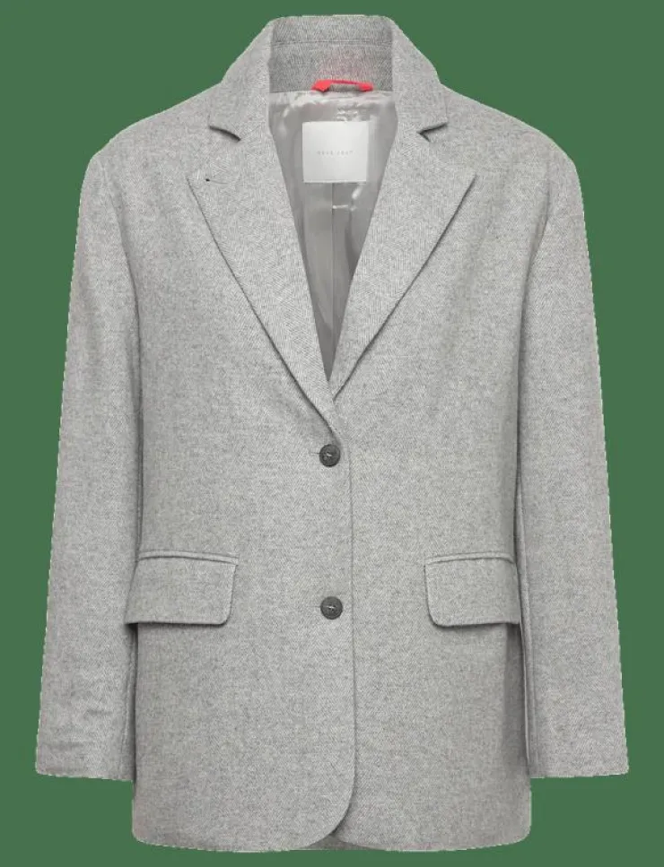 Kvinnor Naja Lauf Kavajer|FEODORA JACKET SOFT HERRINGBONE - Enkelknäppta kavajer