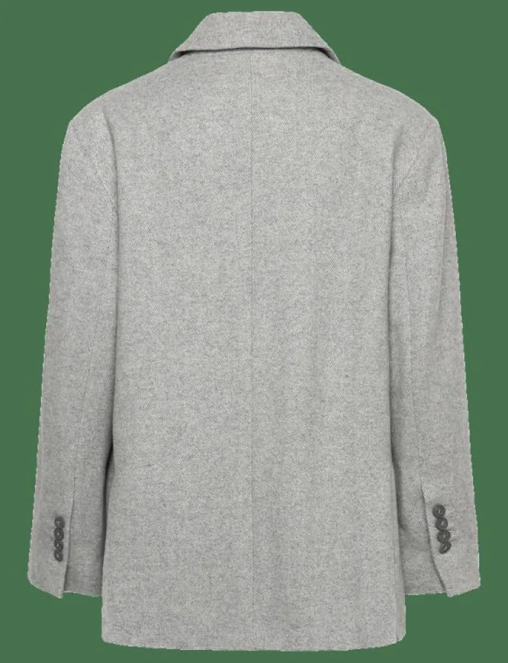Kvinnor Naja Lauf Kavajer|FEODORA JACKET SOFT HERRINGBONE - Enkelknäppta kavajer