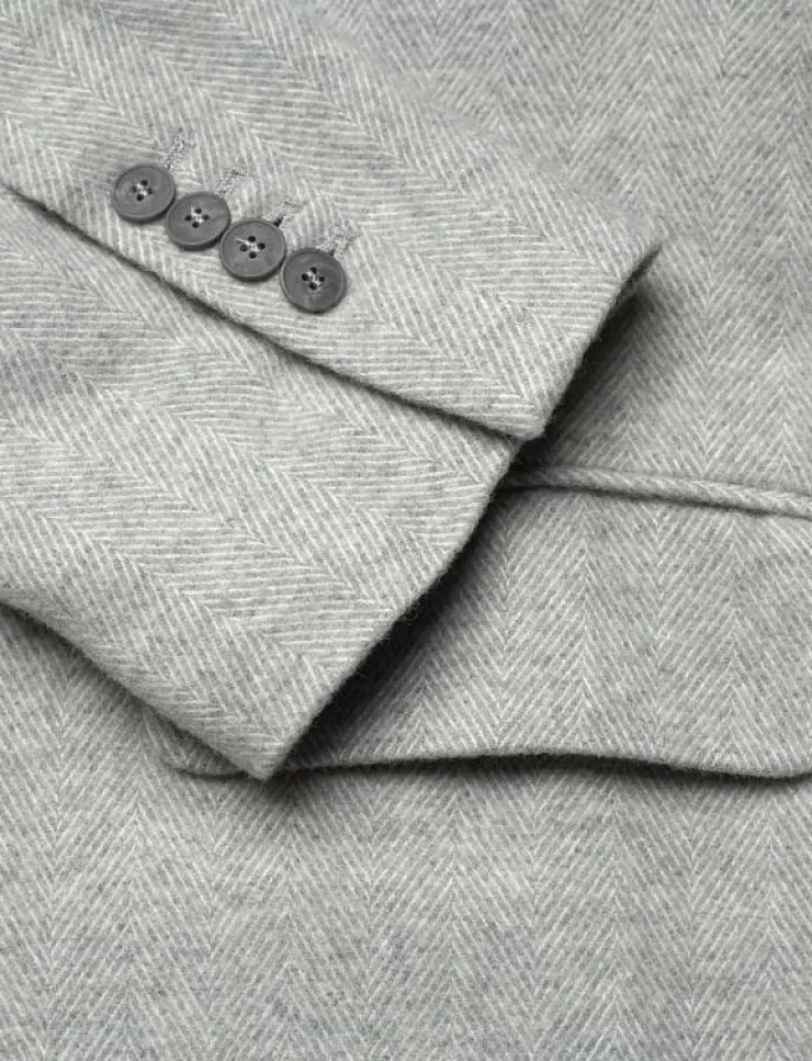 Kvinnor Naja Lauf Kavajer|FEODORA JACKET SOFT HERRINGBONE - Enkelknäppta kavajer