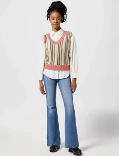 Kvinnor Wrangler Jeans|FIERCE FLARE - Utsvängda jeans