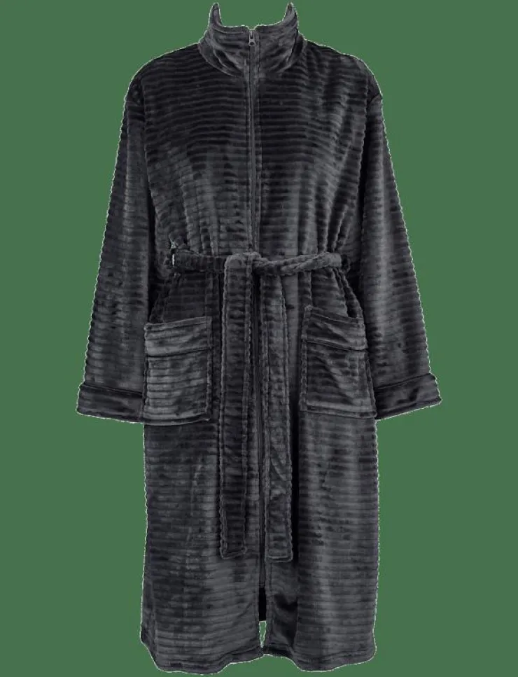 Missya Fine fleece robe w. zipper - Morgonrock|Kvinnor Morgonrockar|Morgonrockar
