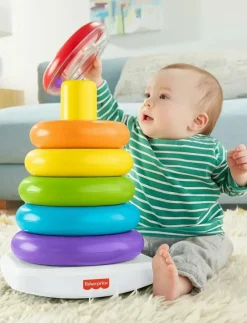Barn Fisher-Price Babyleksaker|Babyleksaker|Giant Rock-a-Stack - Stapelbara klossar