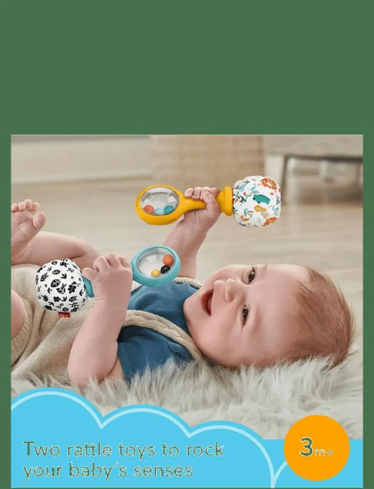 Fisher-Price Rattle 'n Rock Maracas - Skallror|Barn Babyleksaker|Babyleksaker