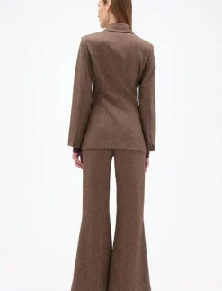 Kvinnor REMAIN Birger Christensen Kavajer|FITTED HERRINGBONE BLAZER - Jackor