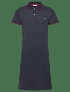 Barn GANT Klänningar & Kjolar|FITTED POLO PIQUE DRESS - Kortärmade vardagsklänningar