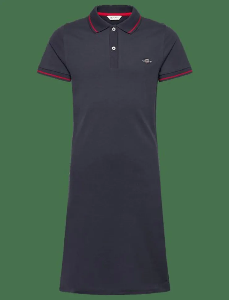 Barn GANT Klänningar & Kjolar|FITTED POLO PIQUE DRESS - Kortärmade vardagsklänningar