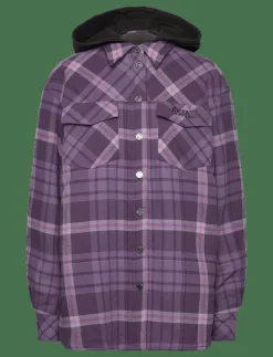 Kvinnor ROTATE Birger Christensen Overshirts|Flannel Oversized Shirt - Overshirts