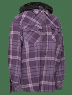 Kvinnor ROTATE Birger Christensen Overshirts|Flannel Oversized Shirt - Overshirts