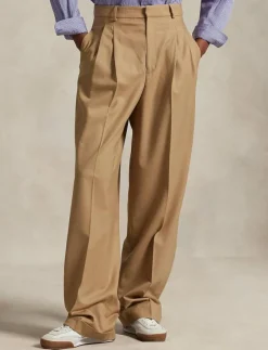 Polo Ralph Lauren Flannel Wide-Leg Pant - Kostymbyxor|Kvinnor Byxor
