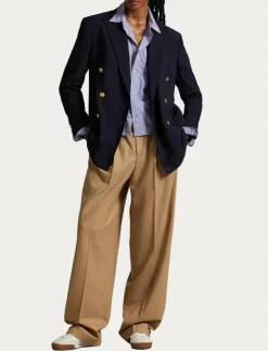 Polo Ralph Lauren Flannel Wide-Leg Pant - Kostymbyxor|Kvinnor Byxor