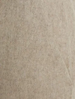 Kvinnor Calvin Klein Byxor|FLANNEL WOOL SLIM STRAIGHT PANTS - Raka byxor