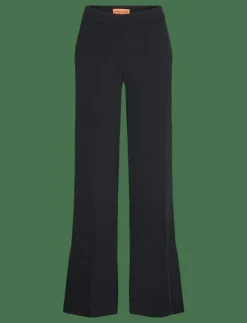 Kvinnor STINE GOYA Byxor|Flared Long Pants, 2273 Crepe - Kostymbyxor