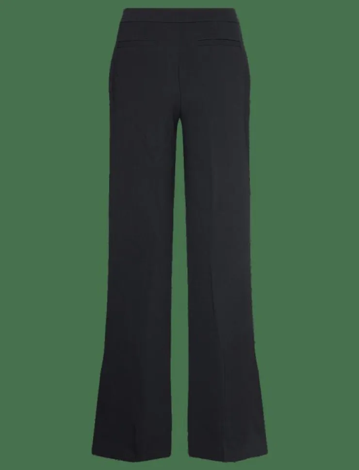 Kvinnor STINE GOYA Byxor|Flared Long Pants, 2273 Crepe - Kostymbyxor