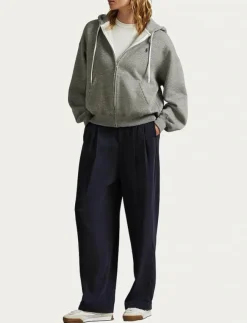 Kvinnor Polo Ralph Lauren Sweatshirts|Fleece Full-Zip Hoodie - Huvtröjor