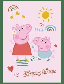 BrandMac Fleece Peppa Pig - PEP 1014 C - 100x140 cm - Filtar & täcken|Barn Sova|Sova