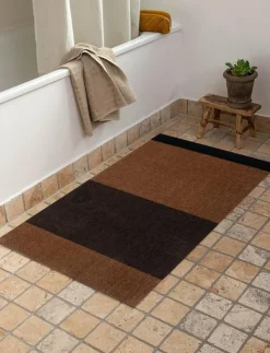 tica copenhagen Floormat/carpet cognac stripes 67x120 cm - Badrumsmatta| Mattor|Badrumstextilier