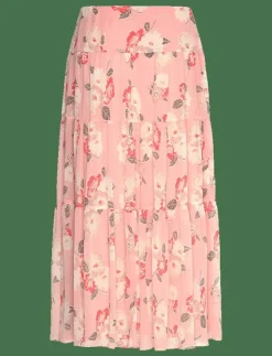 Lauren Ralph Lauren Floral Crinkle Georgette Tiered Skirt - Plisserade kjolar|Kvinnor Kjolar