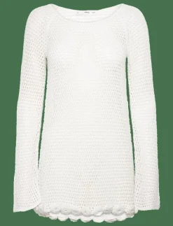 Mango Floral crochet dress - Korta klänningar|Kvinnor Klänningar