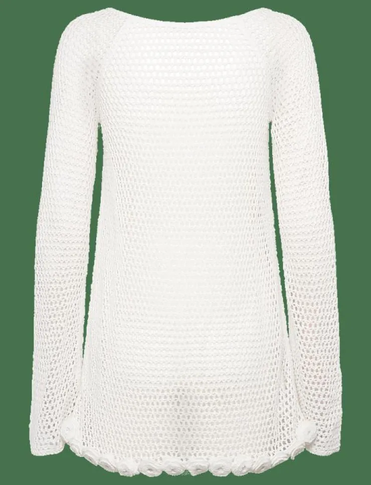 Mango Floral crochet dress - Korta klänningar|Kvinnor Klänningar