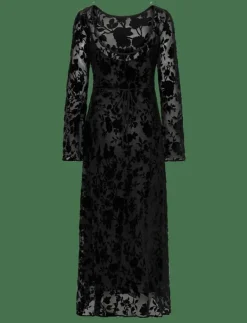 Mango Floral jacquard dress with bell sleeves - Maxiklänningar|Kvinnor Klänningar