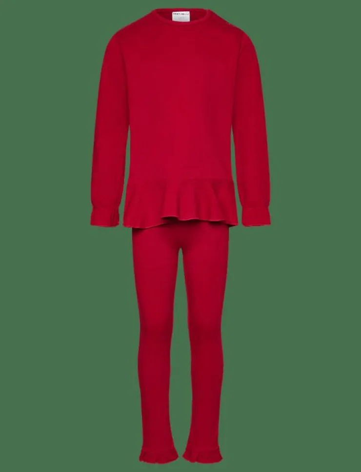 Barn Geggamoja Set|Flounce Set - Set med långärmad t-shirt