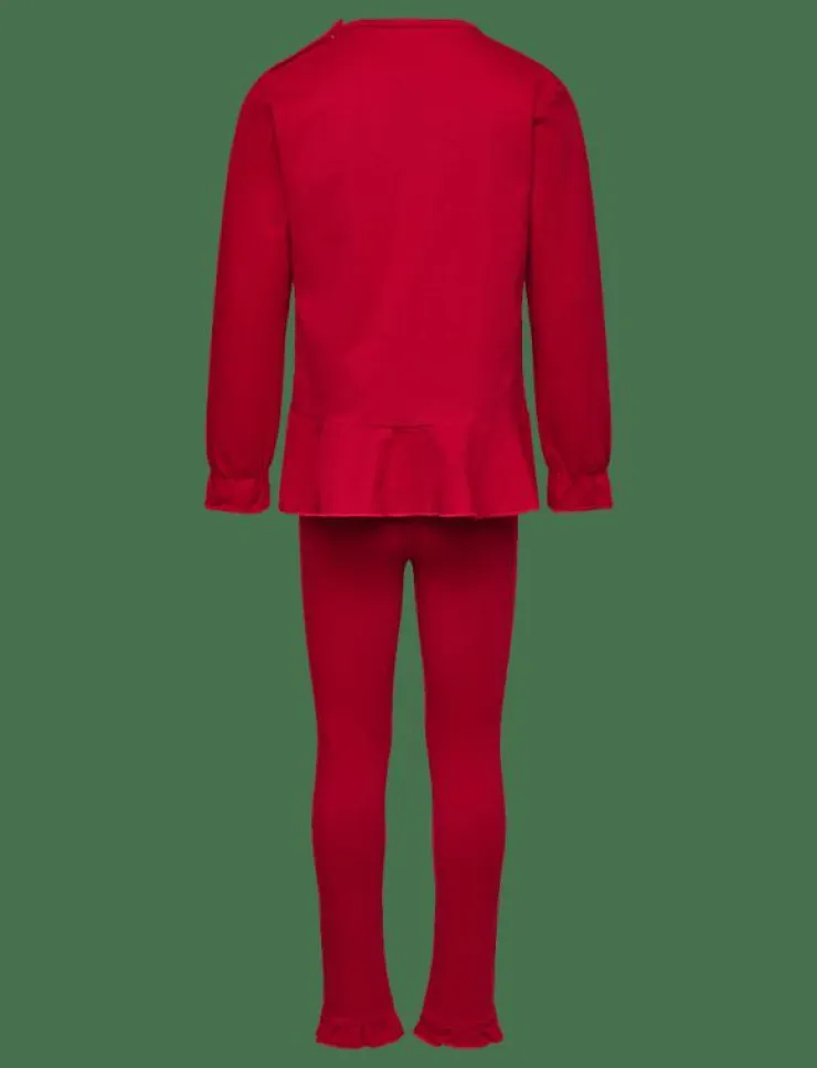 Barn Geggamoja Set|Flounce Set - Set med långärmad t-shirt