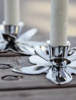 Kunstindustrien Flower Art Deco Candlestick - - Dekoration| Ljusstakar & Ljushållare