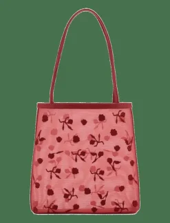 Kvinnor Mango Shoppingväskor & Totes|Flower-embroide mesh bag - Totes