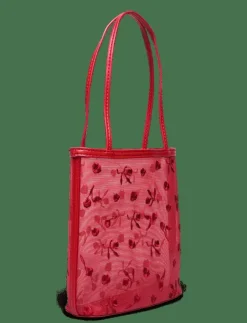 Kvinnor Mango Shoppingväskor & Totes|Flower-embroide mesh bag - Totes