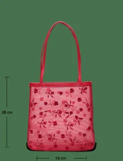 Kvinnor Mango Shoppingväskor & Totes|Flower-embroide mesh bag - Totes