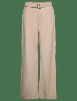 Mango Flowy wideleg trousers with belt - Vida byxor|Kvinnor Byxor