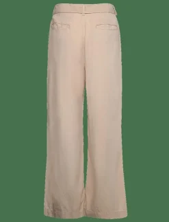 Mango Flowy wideleg trousers with belt - Vida byxor|Kvinnor Byxor