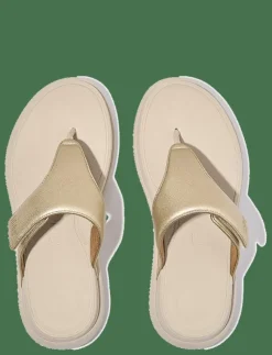 FitFlop F-MODE GO ADJUSTABLE FLATFORM TOE-POST SANDALS - Platta mules|Kvinnor Mules & Slip-Ins