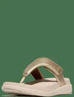 FitFlop F-MODE GO ADJUSTABLE FLATFORM TOE-POST SANDALS - Platta mules|Kvinnor Mules & Slip-Ins