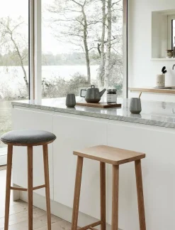 Hübsch Folk Bar Stool Natural - Stolar & pallar| Stolar & Pallar