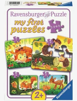 Barn Ravensburger Pussel & Spel|Forest Animal Fun 2/4/6/8p - Klassiska pussel