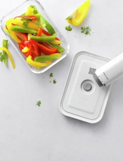 Zwilling Fresh & Save, Vakuum box M Grå Glas - Köksförvaring| Köksförvaring