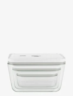 Zwilling Köksförvaring|Fresh & Save, Vakuum box set S/M/L Grå Glas - Köksförvaring