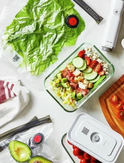 Zwilling Köksförvaring|Fresh & Save, Vakuum box set S/M/L Grå Glas - Köksförvaring