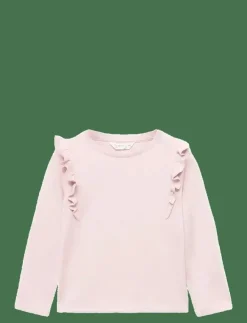 Mango Frills cotton t-shirt - Långärmade t-shirts|Barn Överdelar