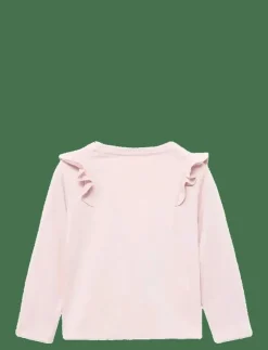 Mango Frills cotton t-shirt - Långärmade t-shirts|Barn Överdelar