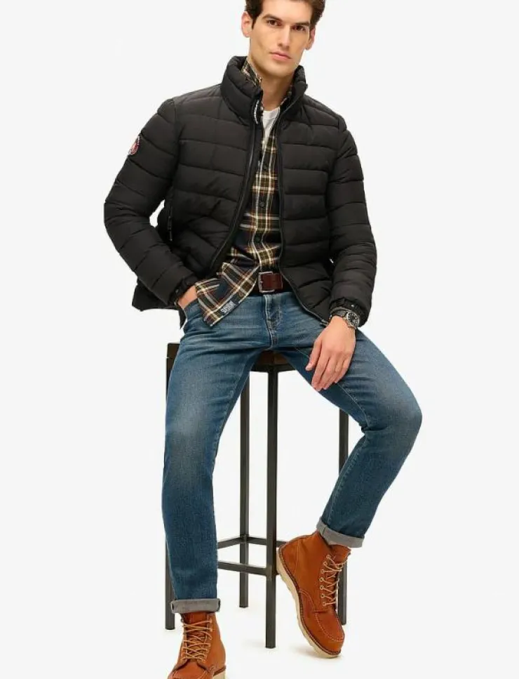 Superdry FUJI EMB PADDED JACKET - Fodrade jackor| Jackor & Rockar