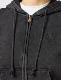 Kvinnor Champion Sweatshirts|Full Zip Hoodie Sweatshirt - Huvtröjor